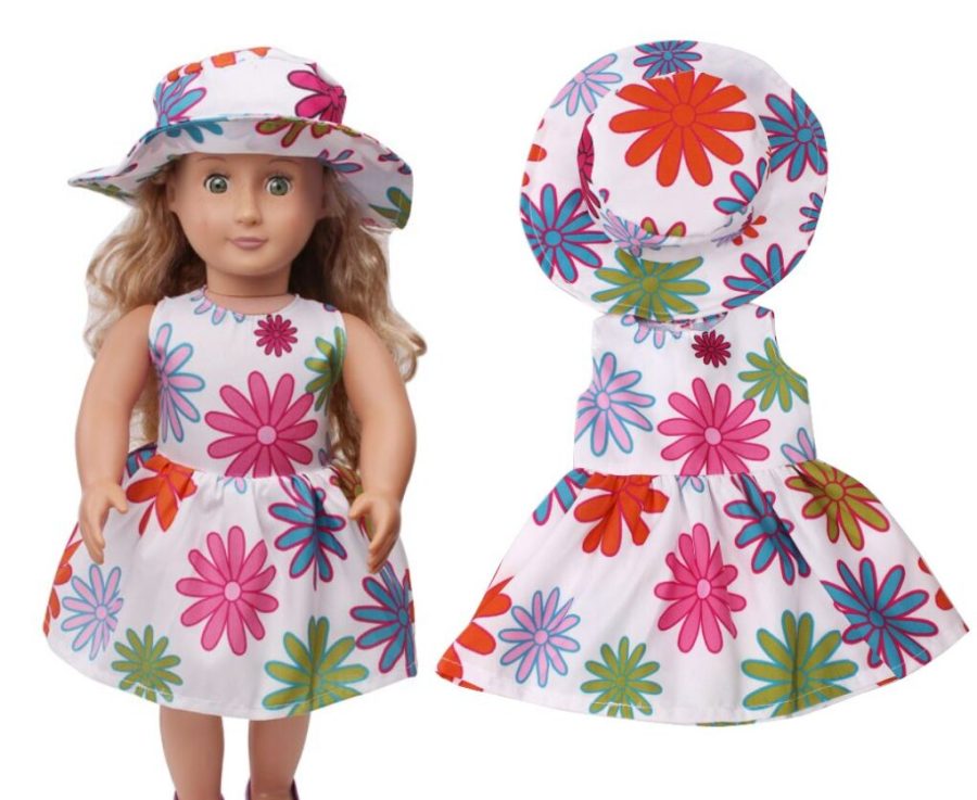 Floral Dress for Dolls