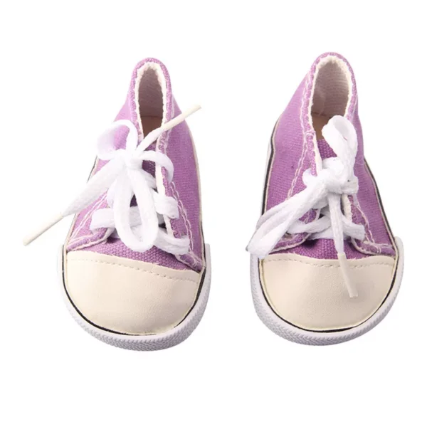 Lavender Sneakers for Dolls