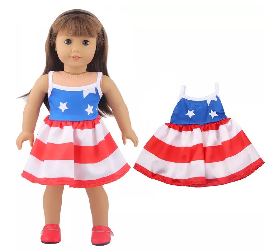 18" doll clothes. July 4th 18" doll outfit