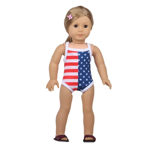 18" doll flag swimsuit