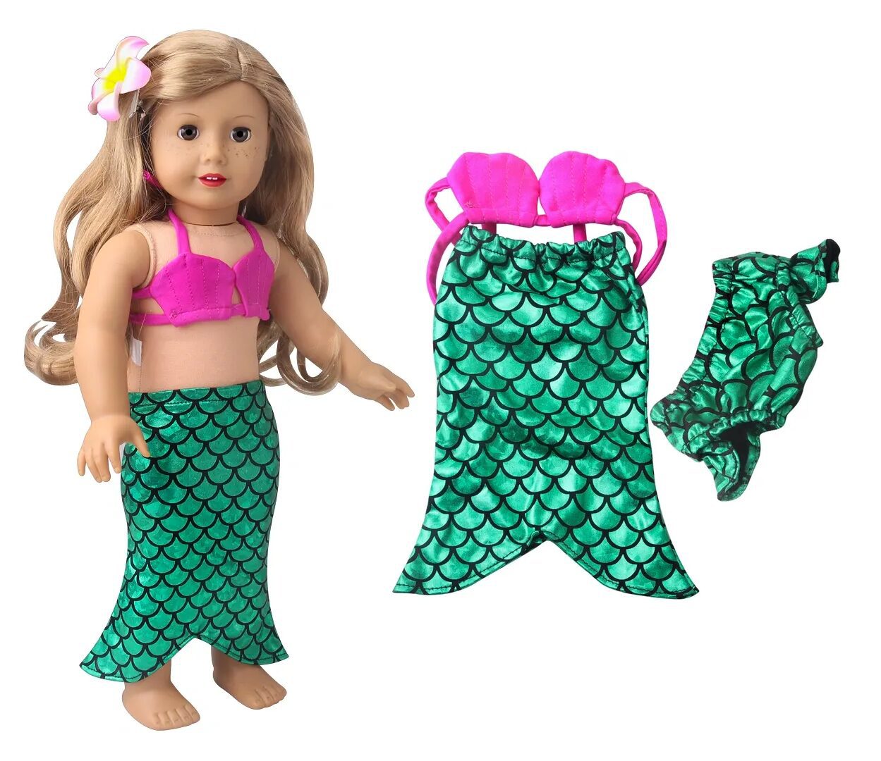 18 inch doll mermaid outfit.