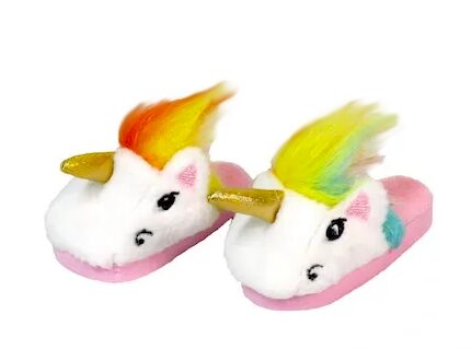 18" doll unicorn slippers