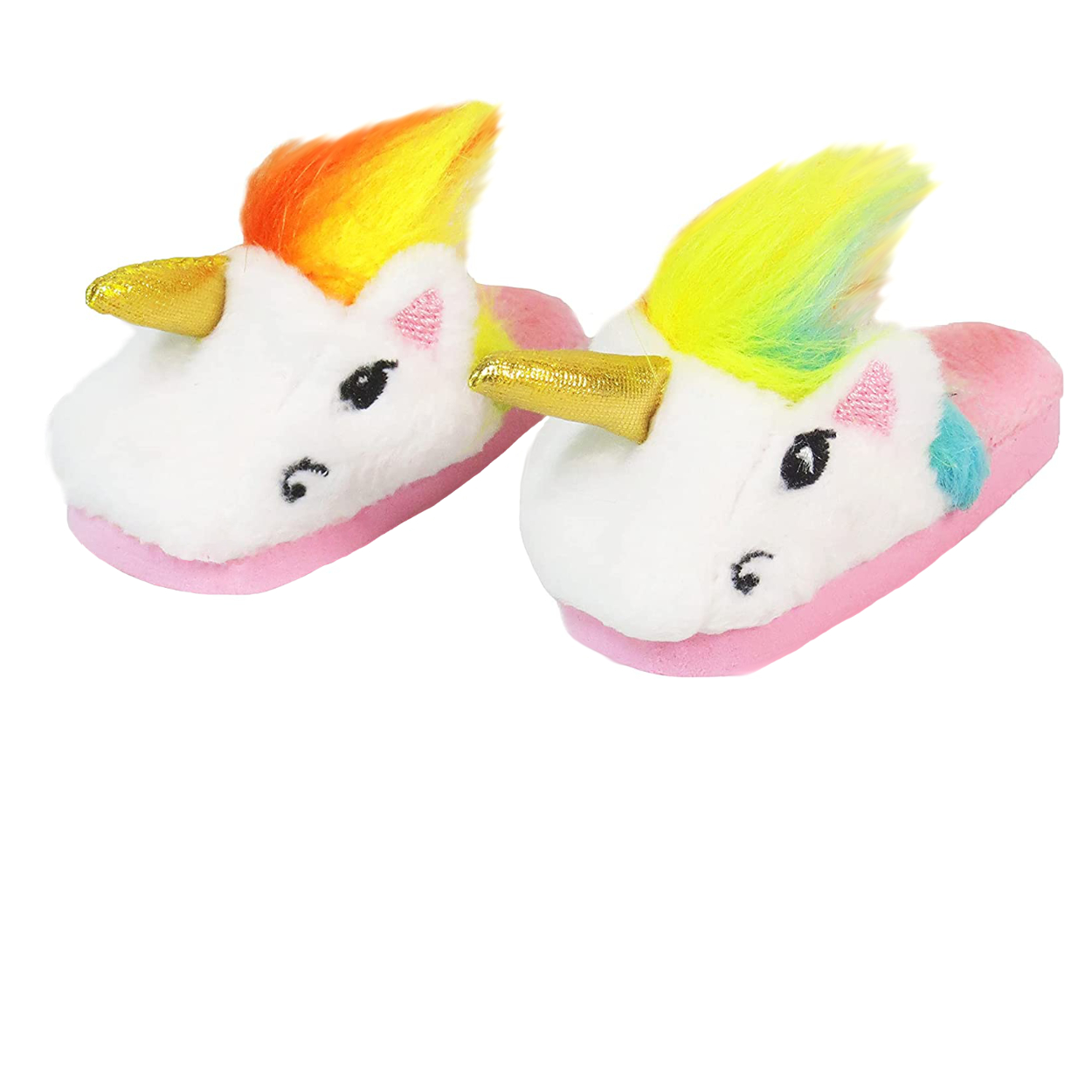 American Fashion World doll clothes 18" doll unicorn slippers plush. Fits American Girl doll unicorn slippers.