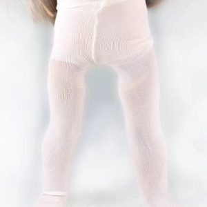 18" doll tights. White.