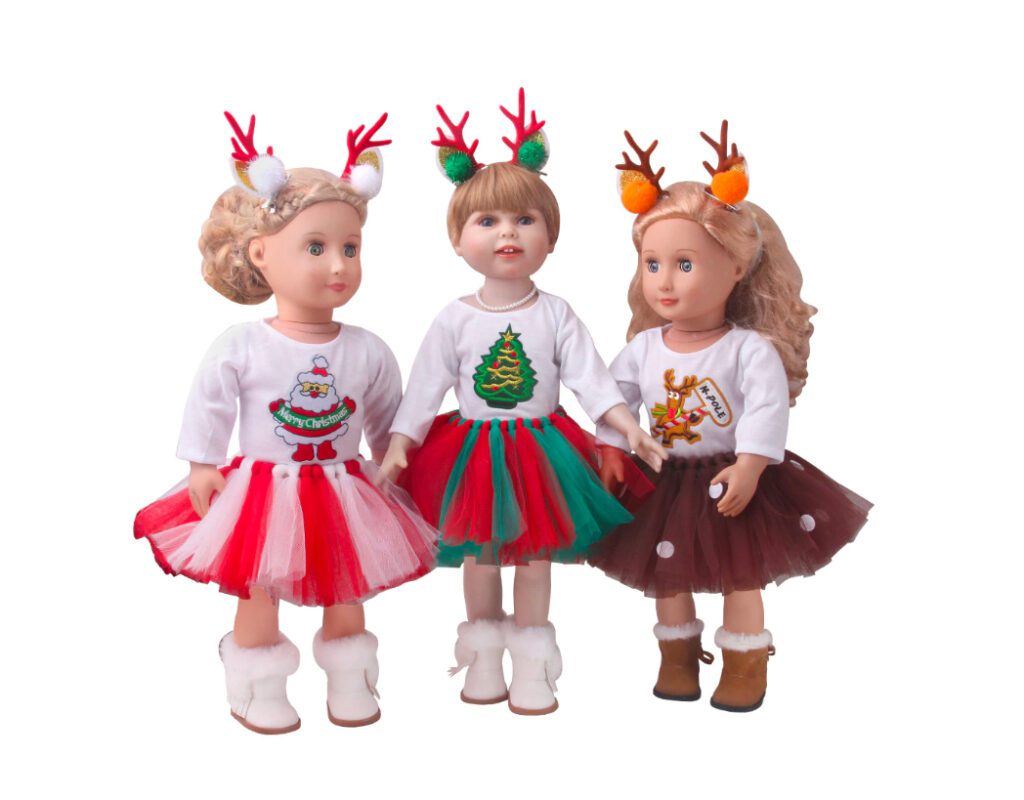 American Girl Doll Christmas Tutu Dresses