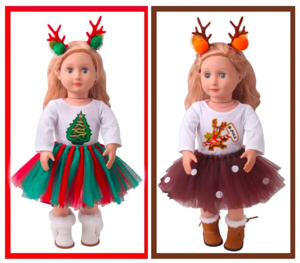 Christmas doll clothes