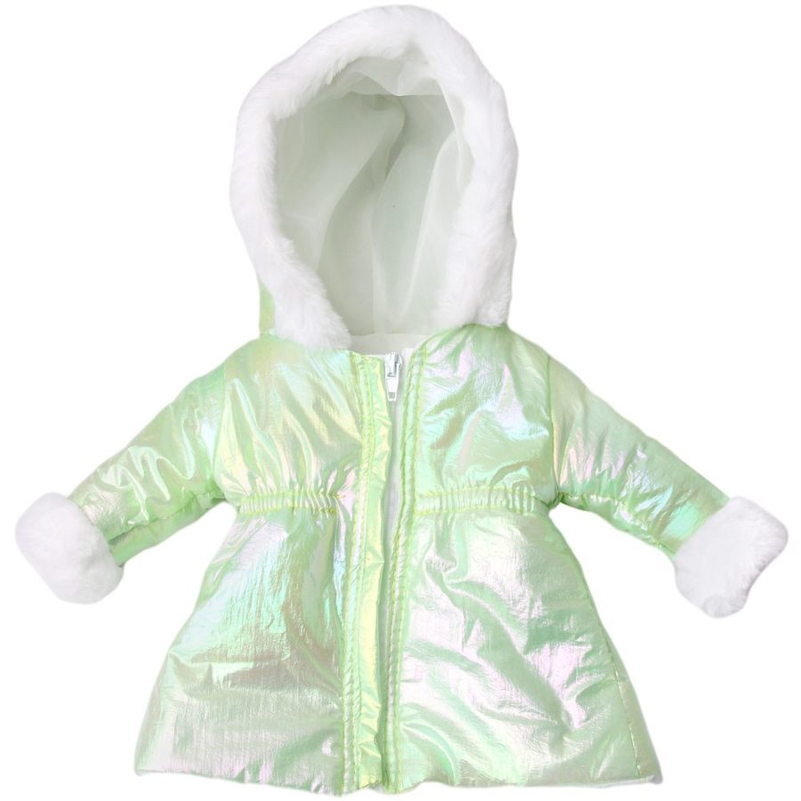 Fall and Winter 18" doll green coat with hood