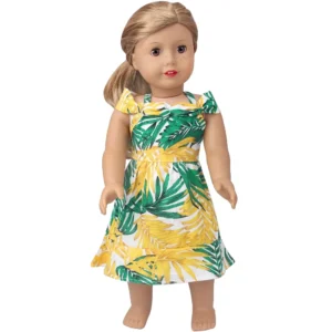 FIVE DOLLAR SALE - Tropical 18 inch doll dress