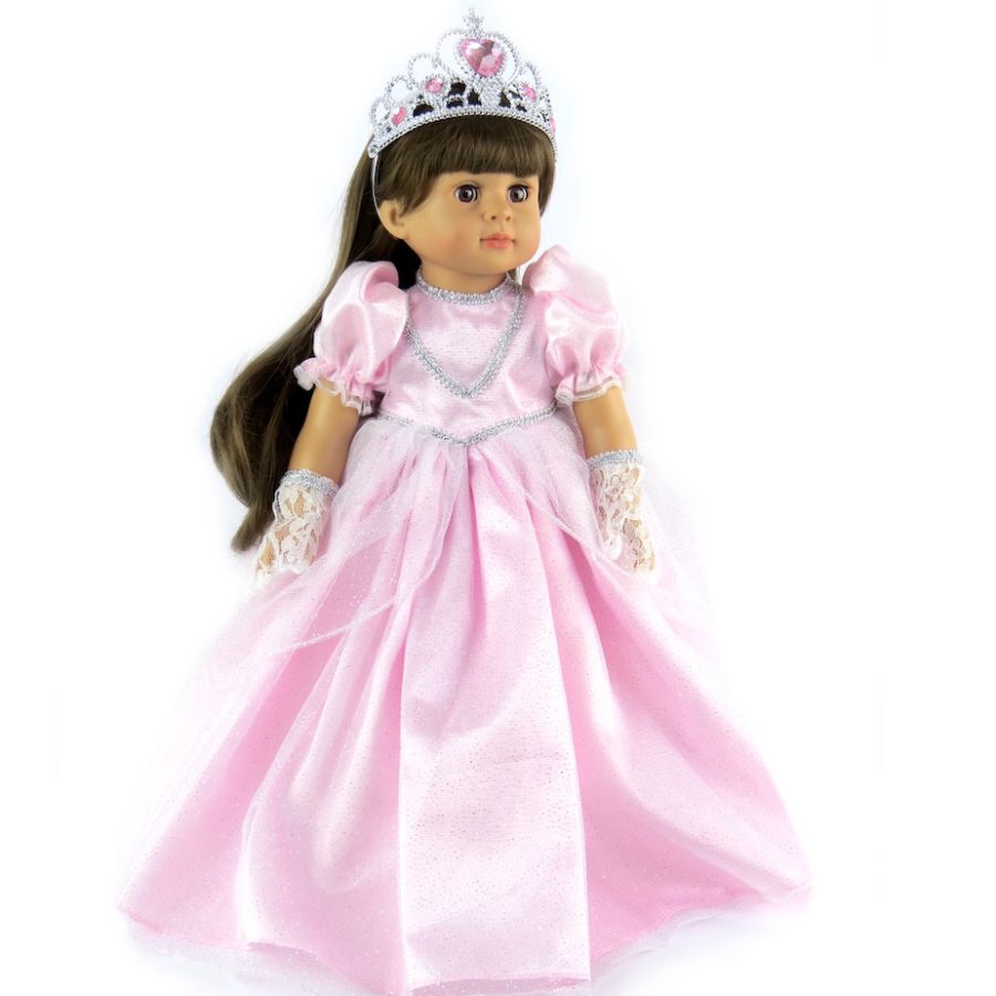 American Fashion World 18" doll clothes pink princess dress fits American Girl dolls