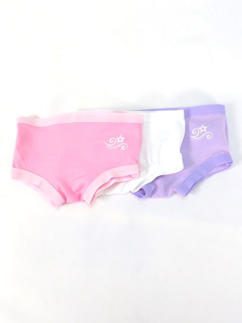 18" doll underwear 3 pack (white, lavender, pink)