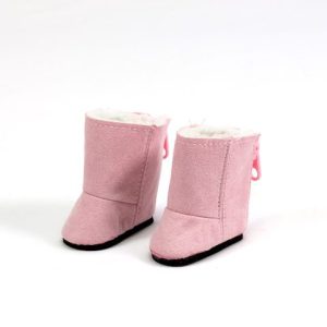 Smaller doll (Wellie size) 14.5" doll pink winter boots