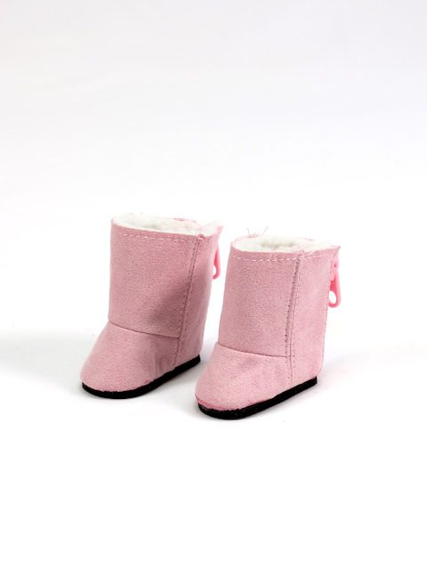 Smaller doll (Wellie size) 14.5" doll pink winter boots