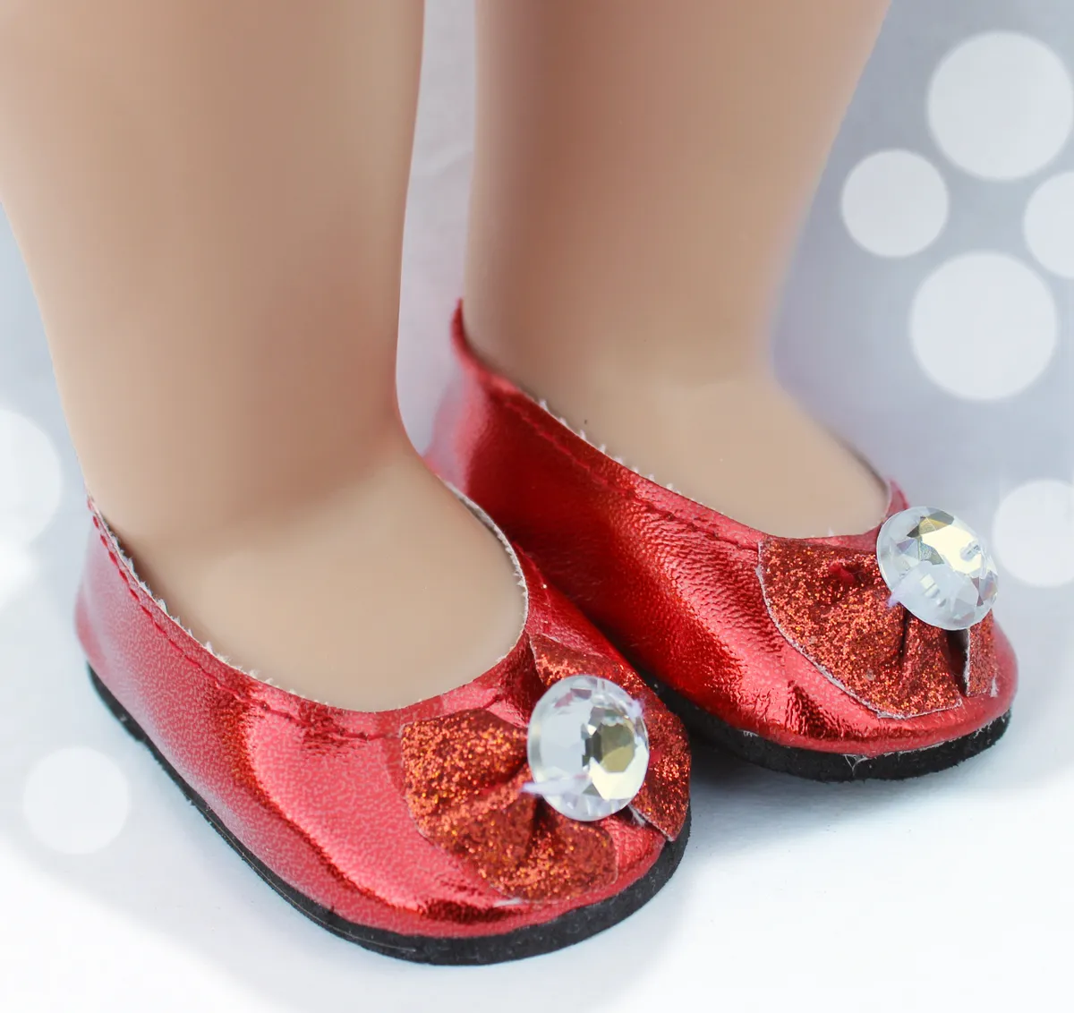 18 inch doll red diamond shoes