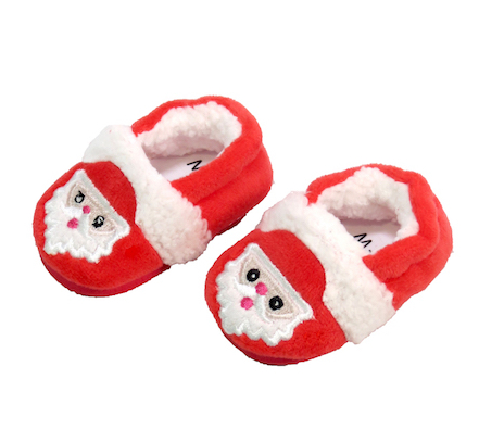 18" Doll Size Christmas Santa Slippers