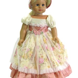 18 inch doll colonial dress fits American Girl Dolls