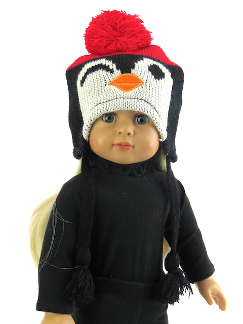 18" doll penguin hat