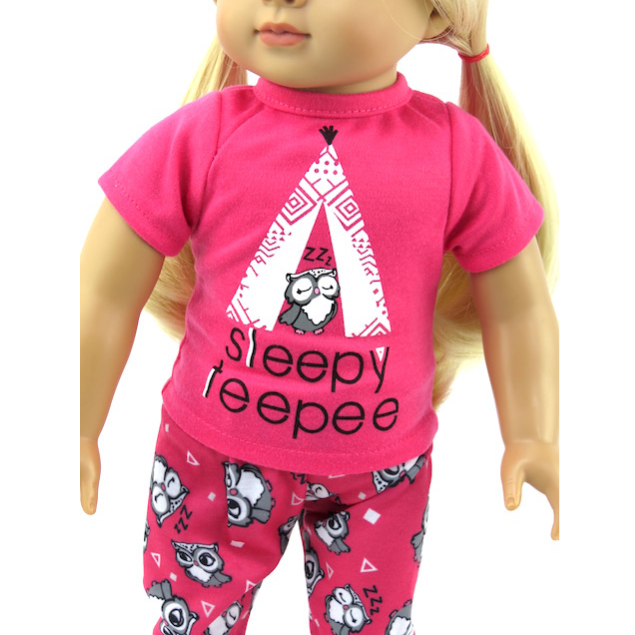 18" doll pajamas American Fashion World doll clothes Sleepy teeppee