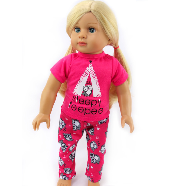 18" doll pajamas American Fashion World doll clothes Sleepy teeppee