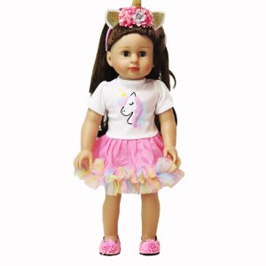 18 inch doll unicorn tutu american girl