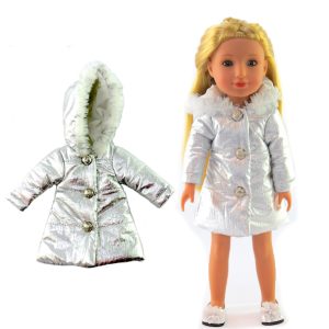 Fits WellieWishers silver puffer jacket for 14.5" dolls