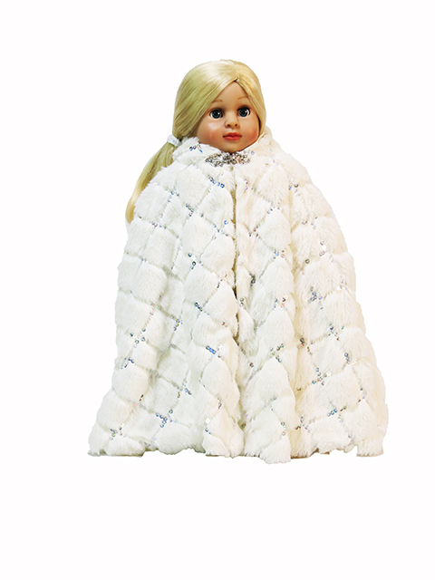 A Doll in a Full Length White Coat