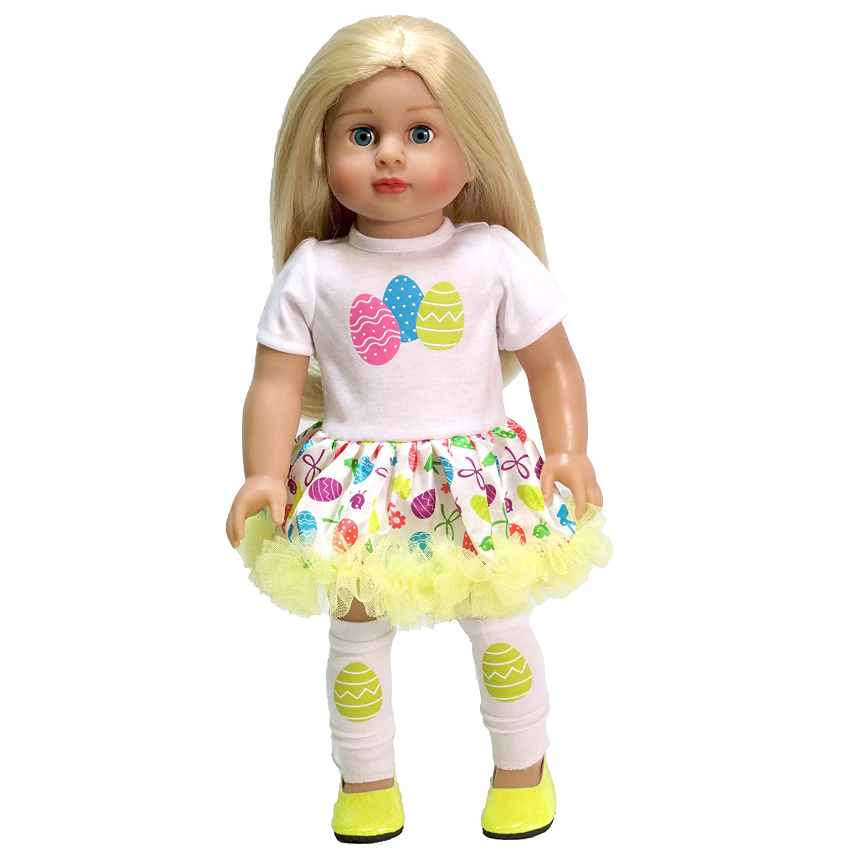 18 inch doll clothes fits American Girl doll Easter dress from our Easter dresses for dolls