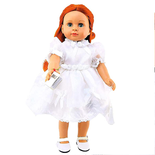 18 inch doll communion wedding dress with purse and bible for 18 inch dolls