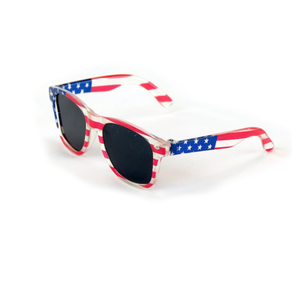 18" doll American Flag doll sunglasses by American Fashion World doll clothes. Fits American Girl doll sunglasses for July 4.