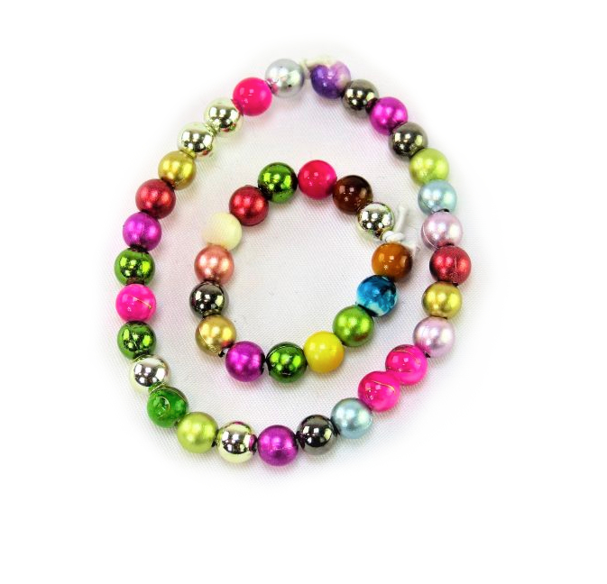 18" doll rainbow colored necklace and bracelet set special.
