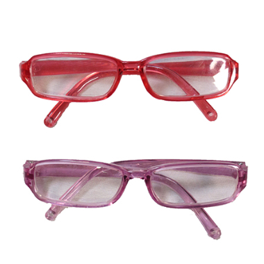 18 inch doll reading glasses by American Fashion World pink purple