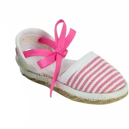 18 doll pink stripe espadrille sophia's doll clothes