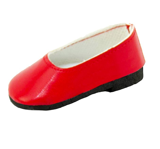 18" doll red shoes