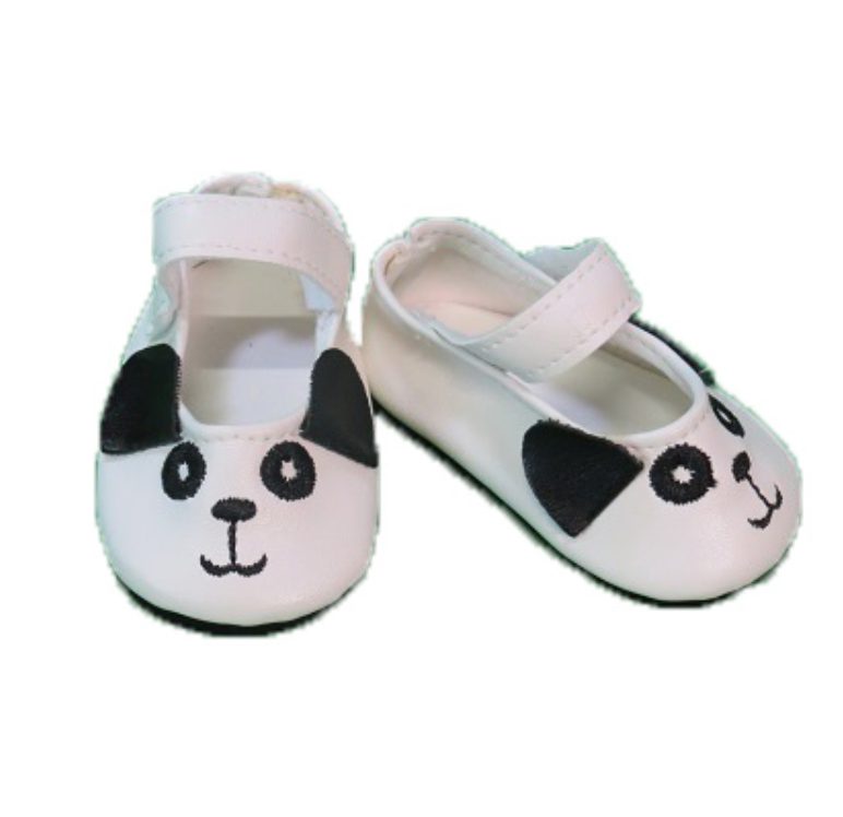 18 doll shoes panda mary jane shoes