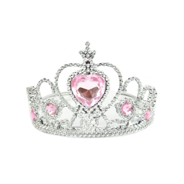 18 doll pink heart crown tiara fits AmericanGirl dolls